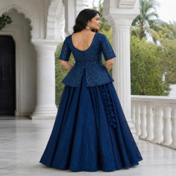 Premium Ready-to-Wear Fendy Satin Lehenga Choli Set